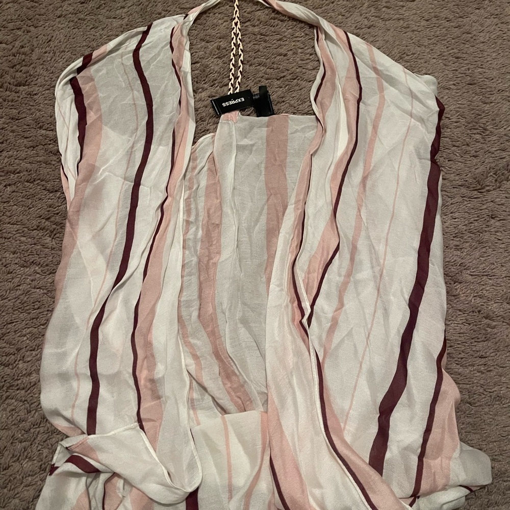 Express Striped Sleeveless Blouse